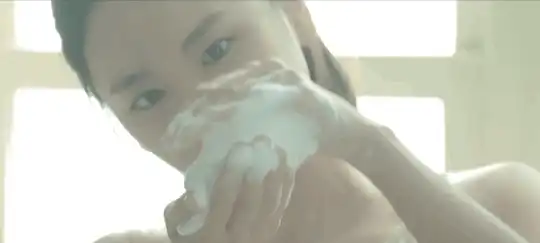 可爱的美女洗澡的时候玩泡沫