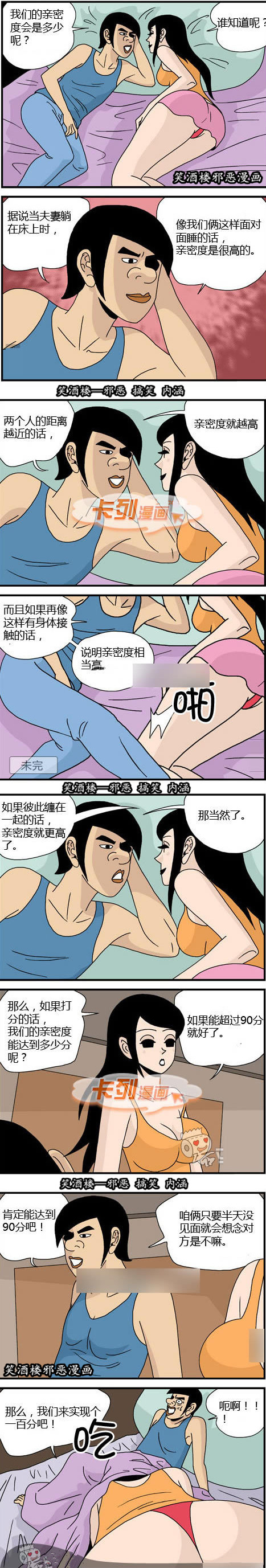 污漫画|亲密度测试