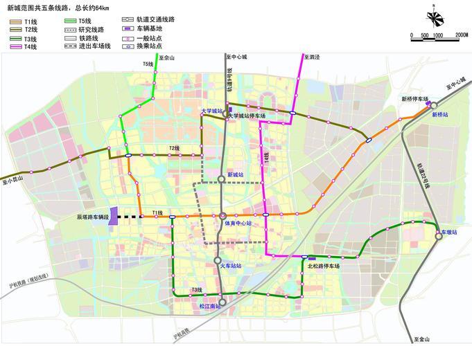 松江有轨电车规划图2035_松江区2035交通规划