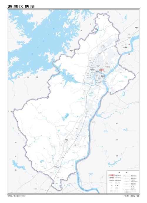 河源地图行政区划图_河源市源城区各街道范围地图