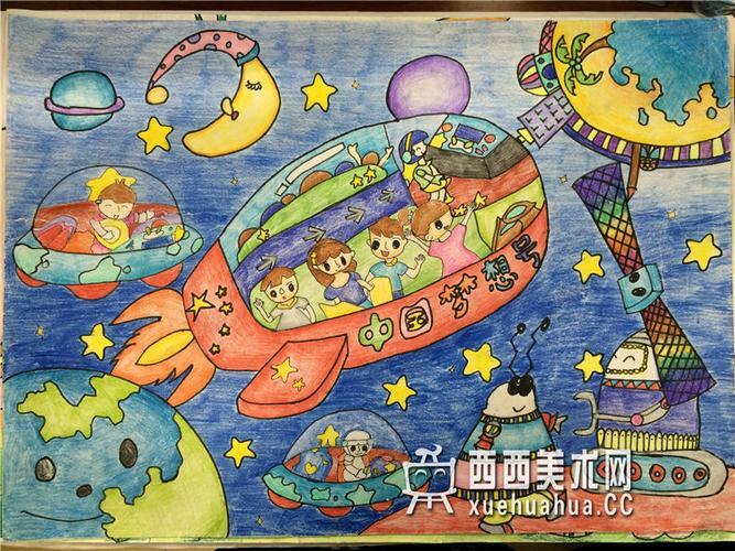 中国航天画创意说明_太空科幻画的简介50字