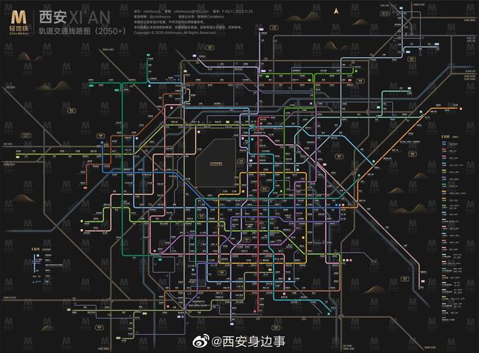 西安地铁2030年规划图高清_2030年大西安规划图