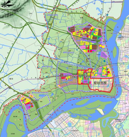 芜湖市城东2030年规划高清图_芜湖江北道路规划图