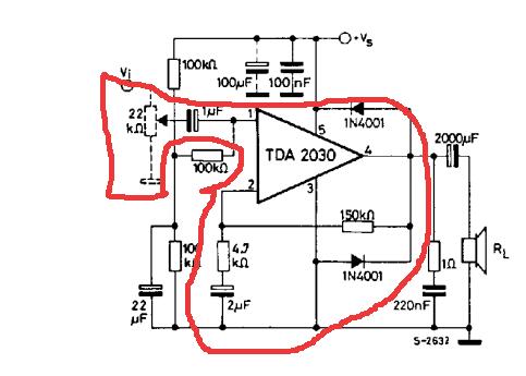tda2030音频功放电路图分析_TDA2030功放电路图