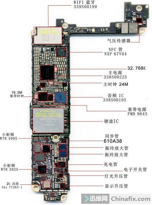 苹果7主板元件分布图_苹果7p主板元件图解高清图