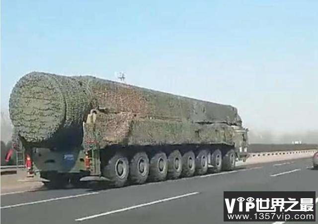 东风41导弹世界排名第三，射程1.4万公里/可携带10枚核弹头