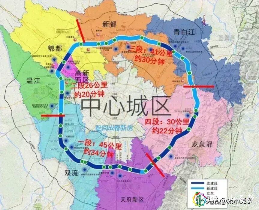 成都五环路规划高清图