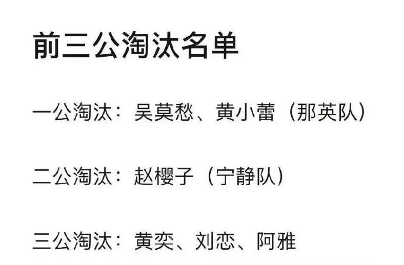 曝浪姐3三公结果是怎么回事，关于浪姐2 三公结果的新消息。