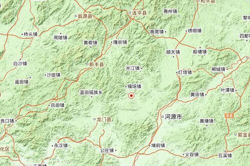 1分钟前刚刚河源发生了地震,河源昨发生4.3级地震