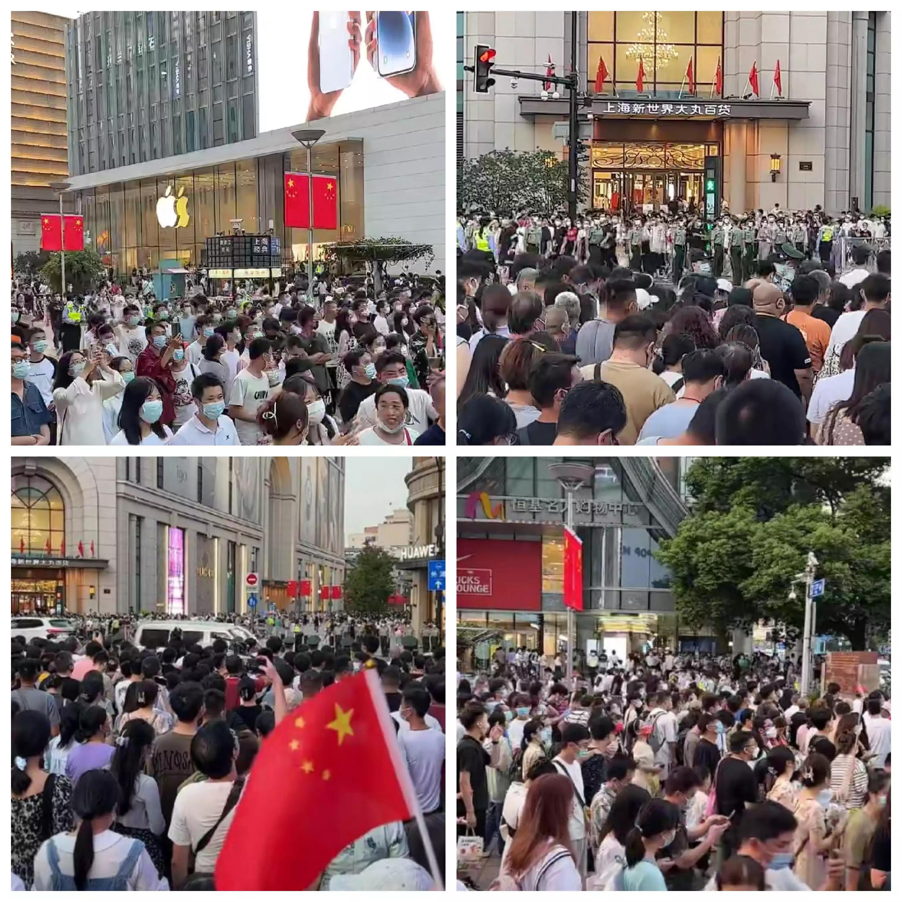 国庆首日上海武警拉链式人墙再现,上海武警五一再现拉链式人墙