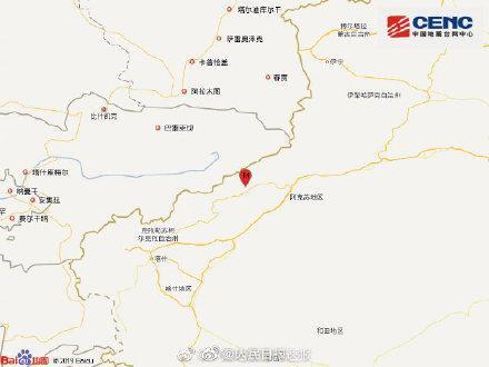 新疆阿克苏地区发生5.1级地震