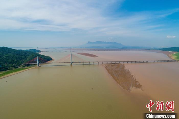 航拍水位降低的长江：大片滩涂裸露是怎么回事?