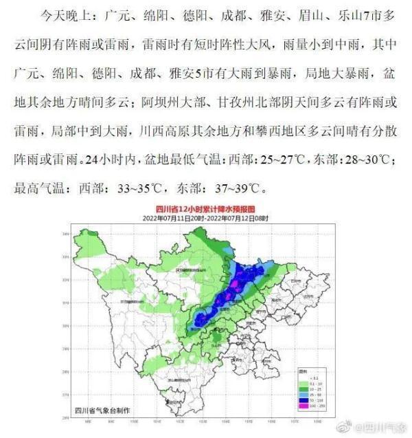 四川气象台发暴雨蓝色预警是怎么回事，关于四川气象台发暴雨蓝色预警信号的新消息。