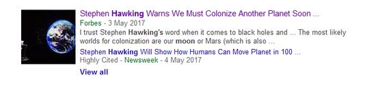 霍金警告人类不要尝试登月为假消息？主流媒体称目前未发现外星人