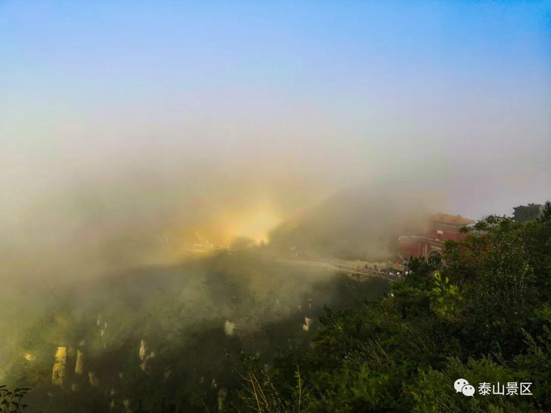 泰山之巅惊现佛光奇观是怎么回事，关于泰山之巅惊现佛光奇观图片的新消息。