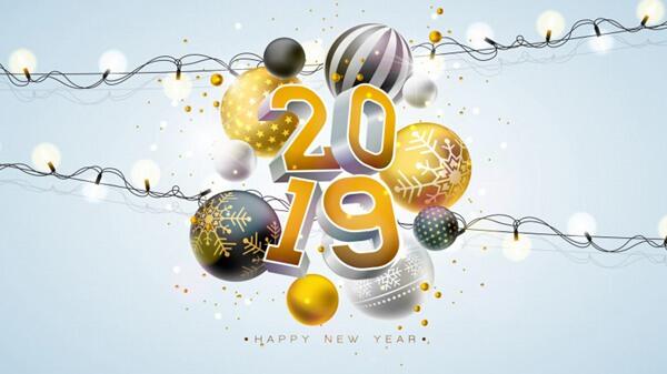 2019新年数字设计素材图片