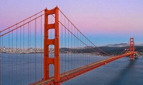 美国最长的桥 旧金山金门大桥总长度2737米