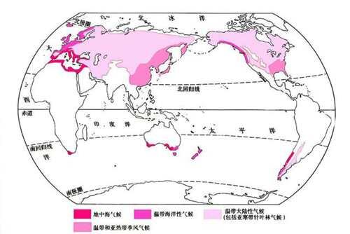 地理 世界各种气候类型分布图 高清版 汇总 以及解答分析哦