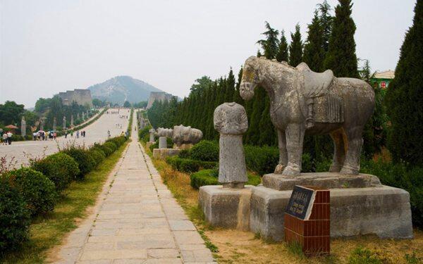 陕西乾陵风景图片