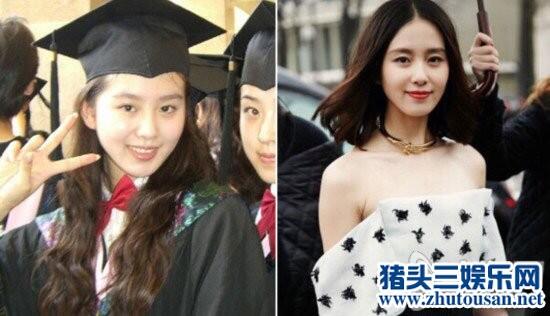 关晓彤高中毕业照 杨幂刘亦菲等女星学生时期的毕业旧照