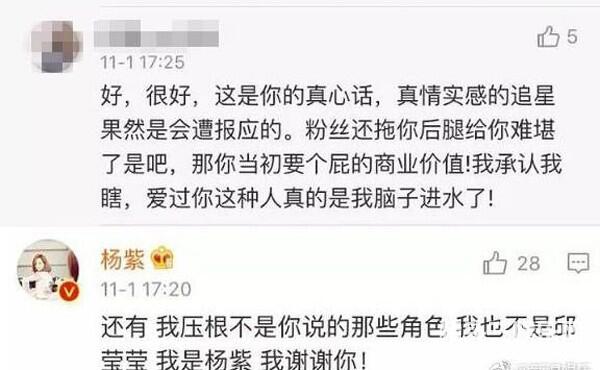 杨紫怒怼粉丝 称其打着爱我的名义伤害我