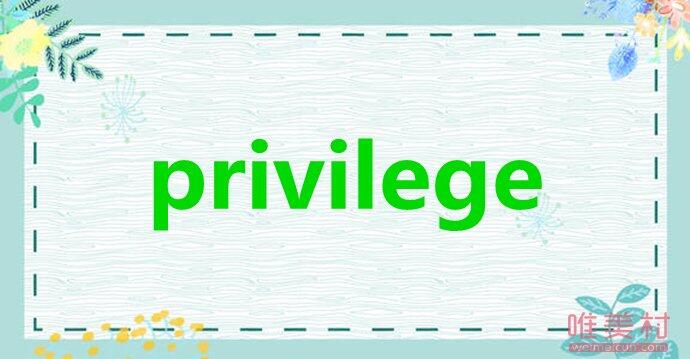 privilege是什么意思 privilege水果梗的来历