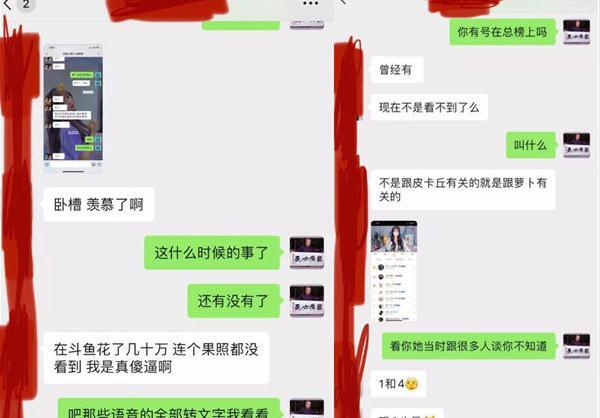 主播萝啵儿再遭另一总榜大哥重锤，流露出更多不检点黑料